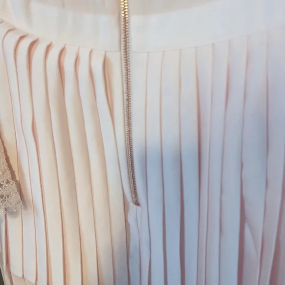 Ted Baker Looez Lace Trim Dress, Pink Nude Size 6-8 - Picture 13 of 16